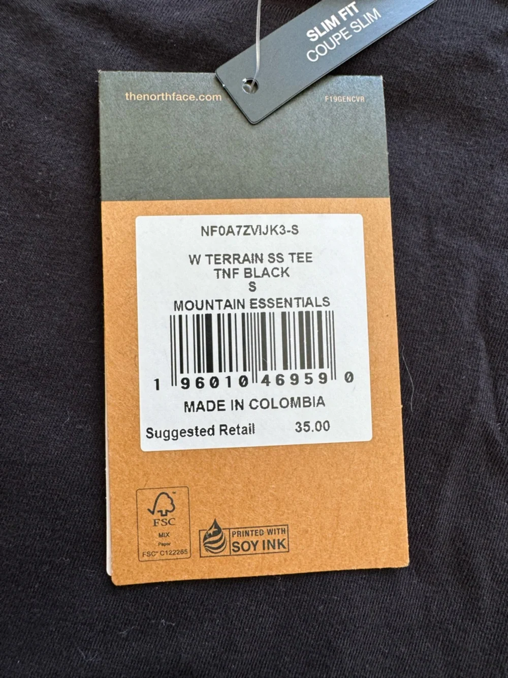 NWT The North Face Black Short Sleeve Crew Tee - Picture 2 of 4